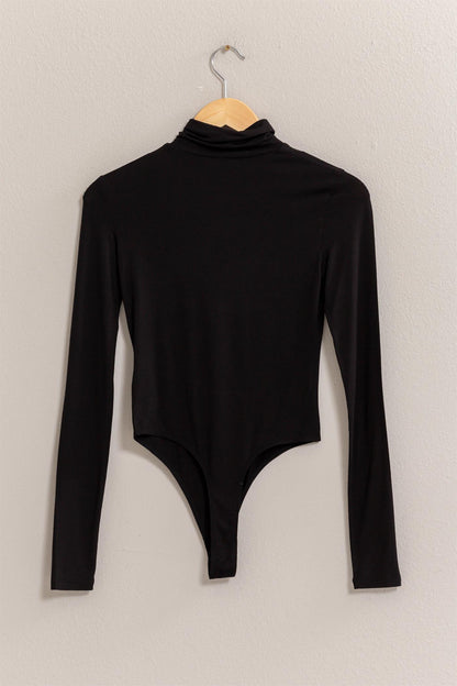 jersey long sleeve turtleneck bodysuit