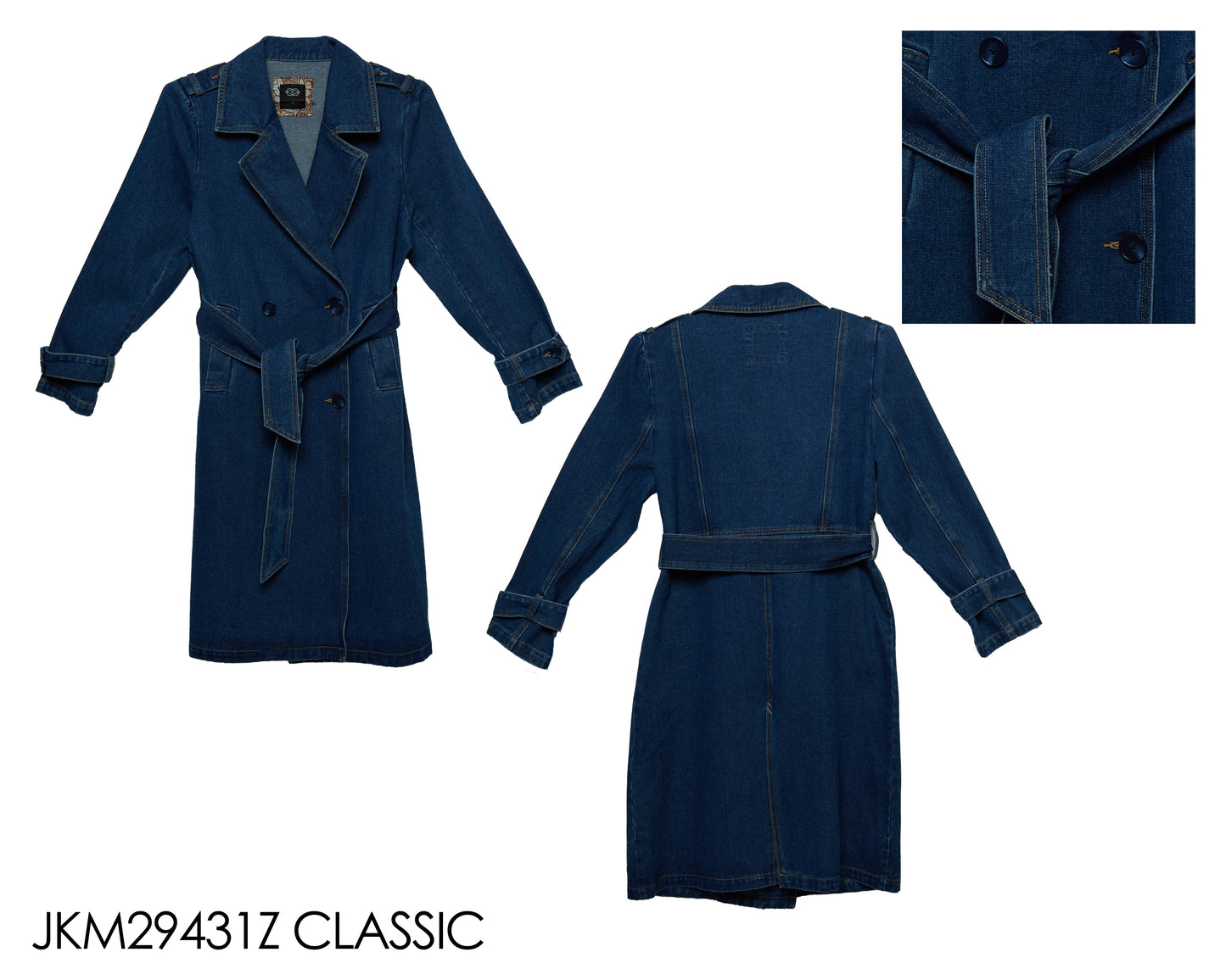 denim trench coat