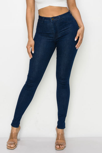LO-126 INK high waist tonal stitch skinny jeans