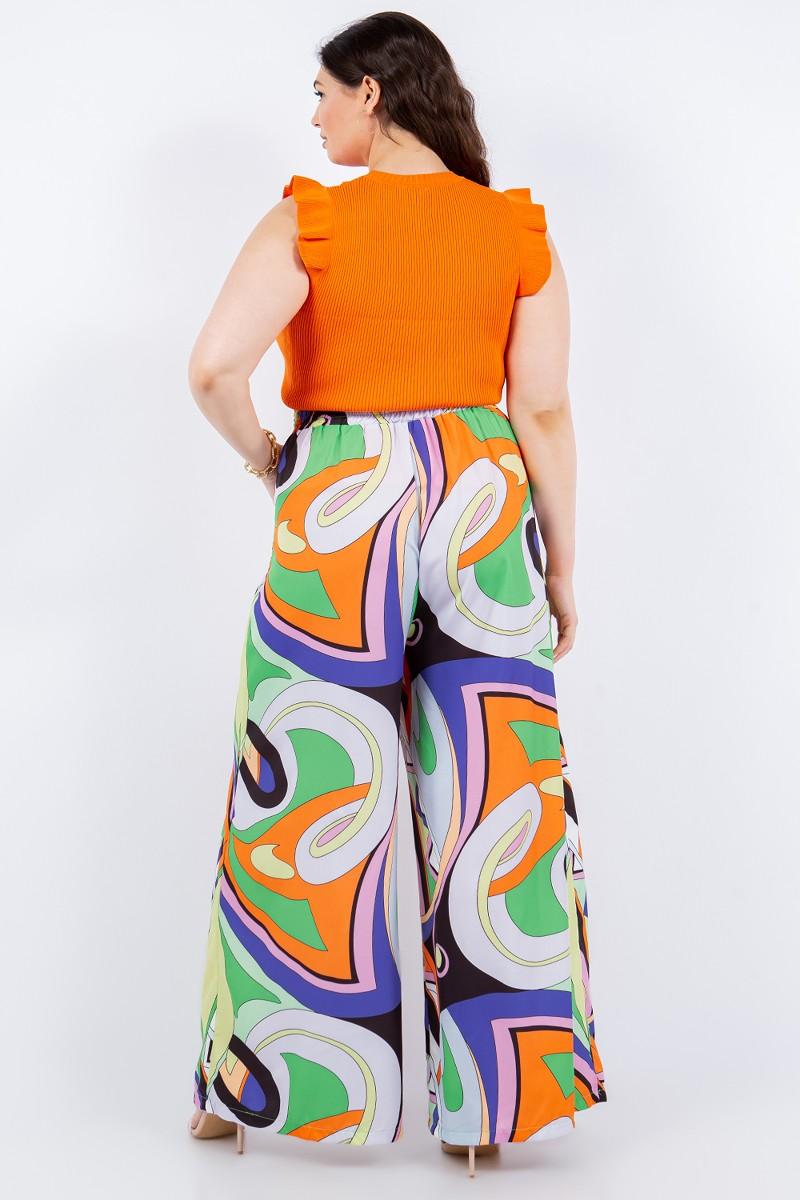 high waist tropical floral woven wide leg pants – RK Collections Boutique