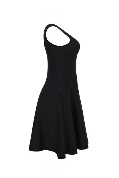 knit sleeveless fit & flare dress