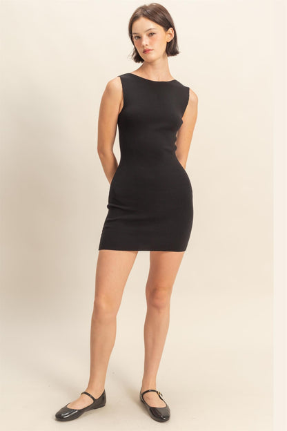 Sleeveless Bodycon Knit Mini Dress