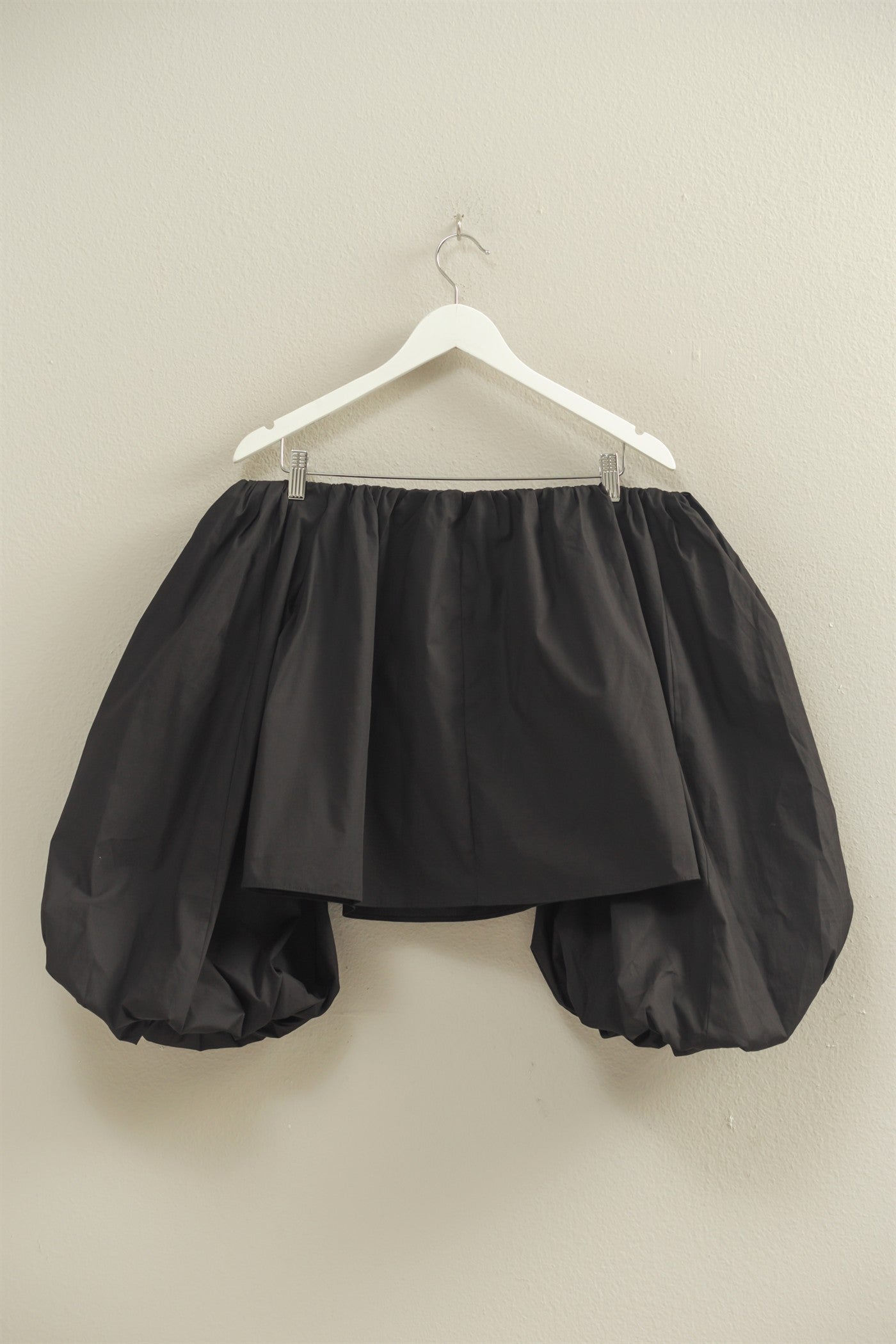 Off The Shoulder Bubble Sleeve Woven Blouse