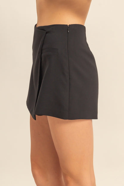 High-waisted Wrap Skort
