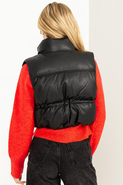 cropped puffer vest - RK Collections Boutique