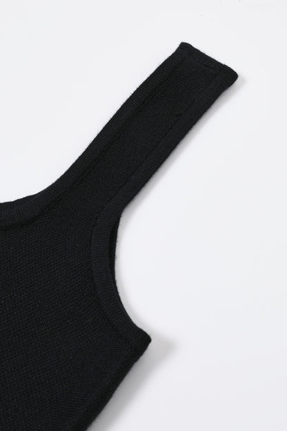 knit sleeveless fit & flare dress