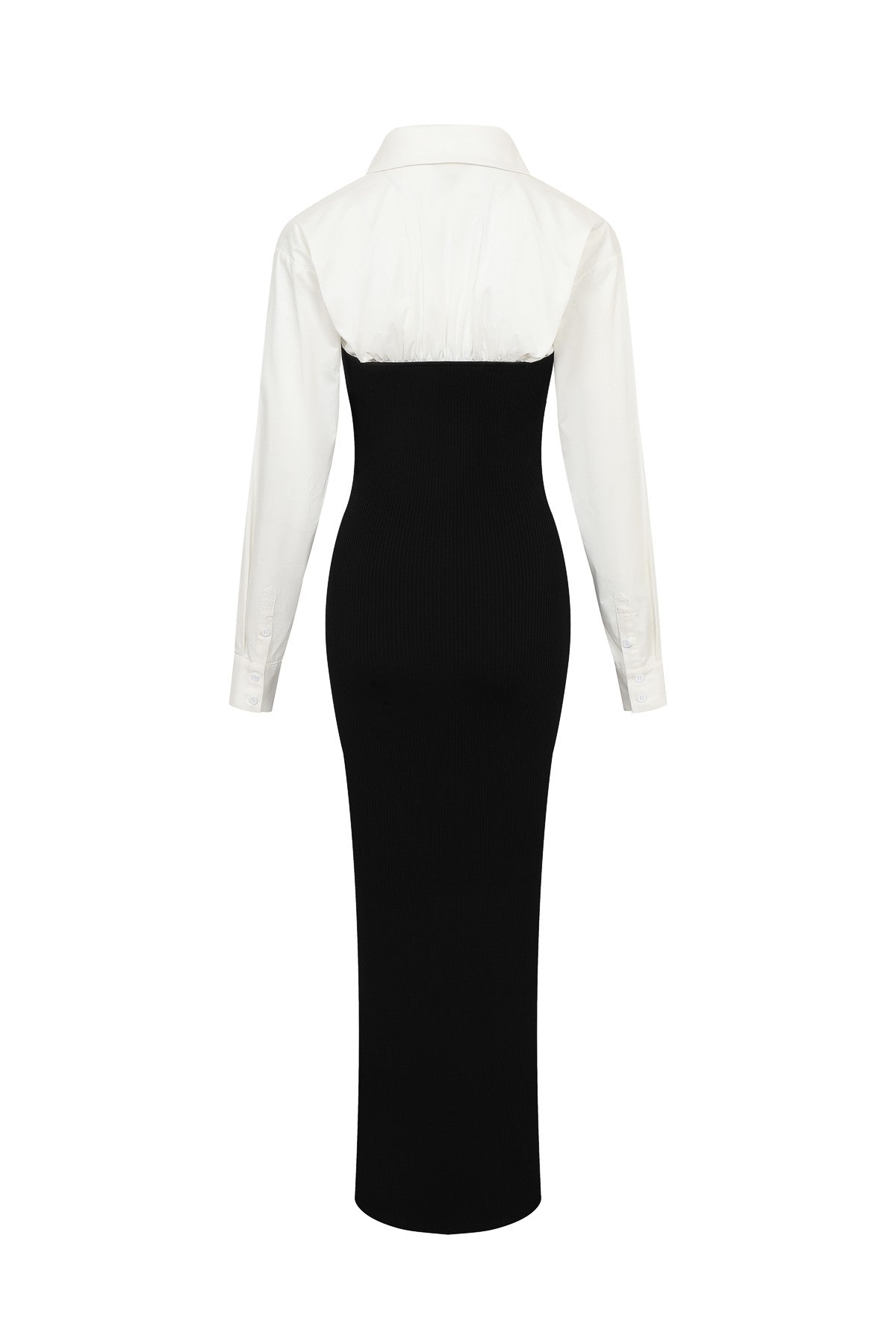 long sleeve bandage midi dress Mew Mews Ruzevich Long Sleeve Crystal Bandage Midi Dress