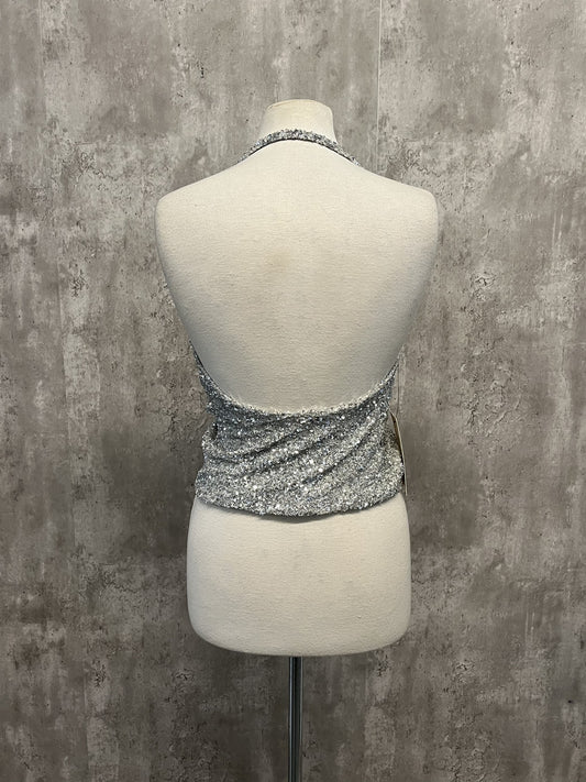 Sequined Halter Neck Top