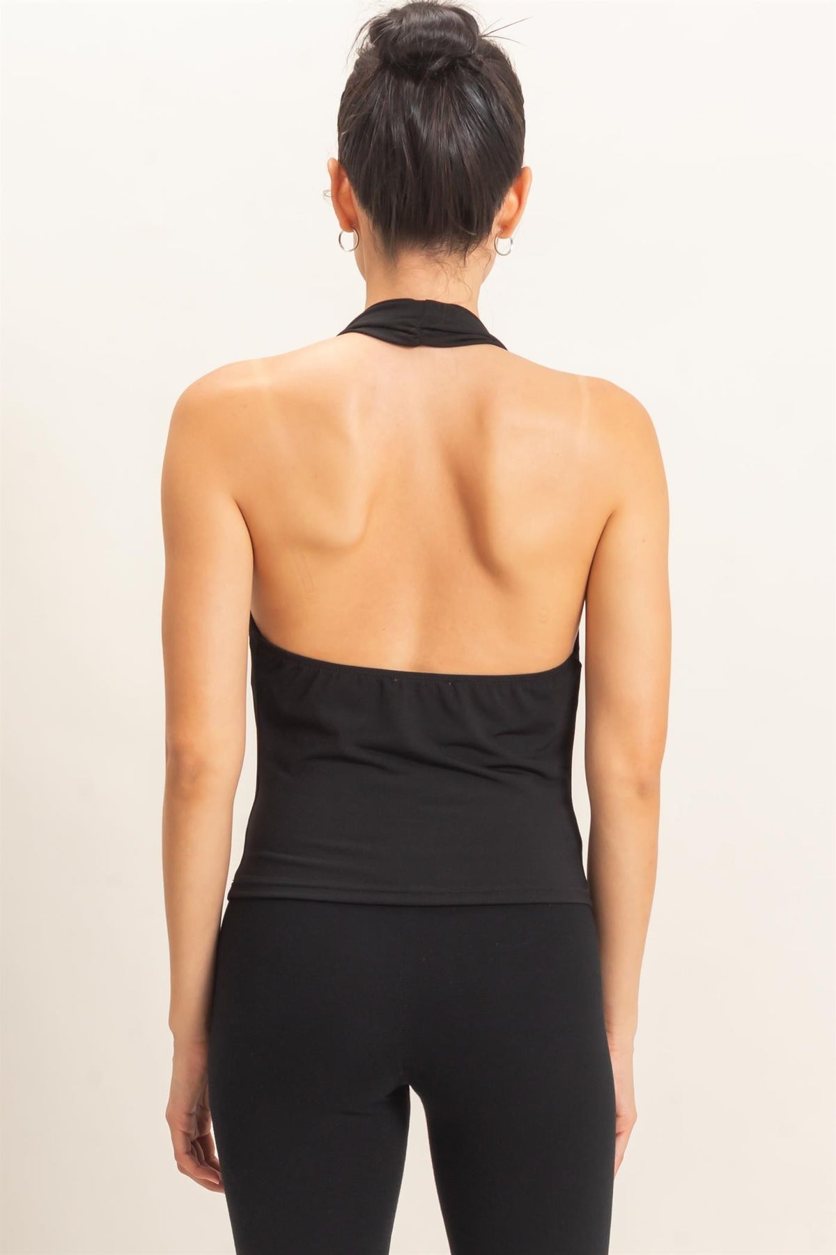 Cowl Halter Neck Top