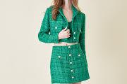 button down tweed mini skirt - alomfejto