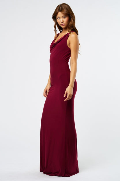 Cowl Neck Maxi Dress