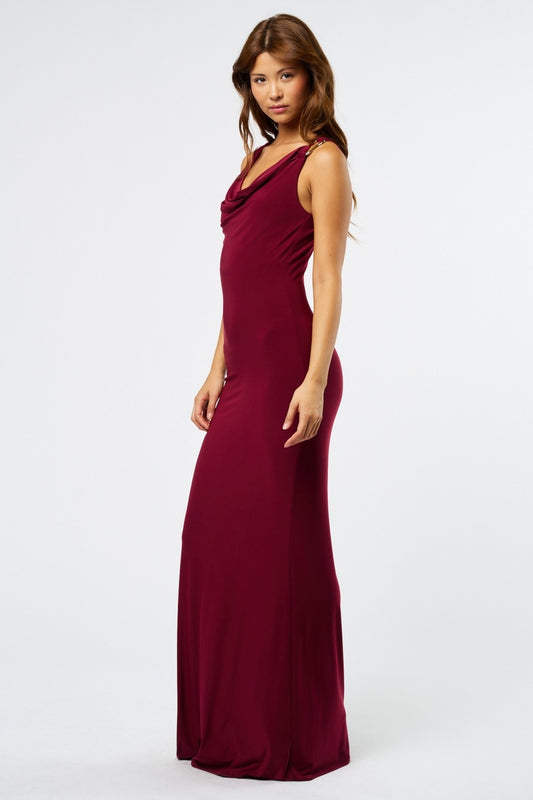 Cowl Neck Maxi Dress