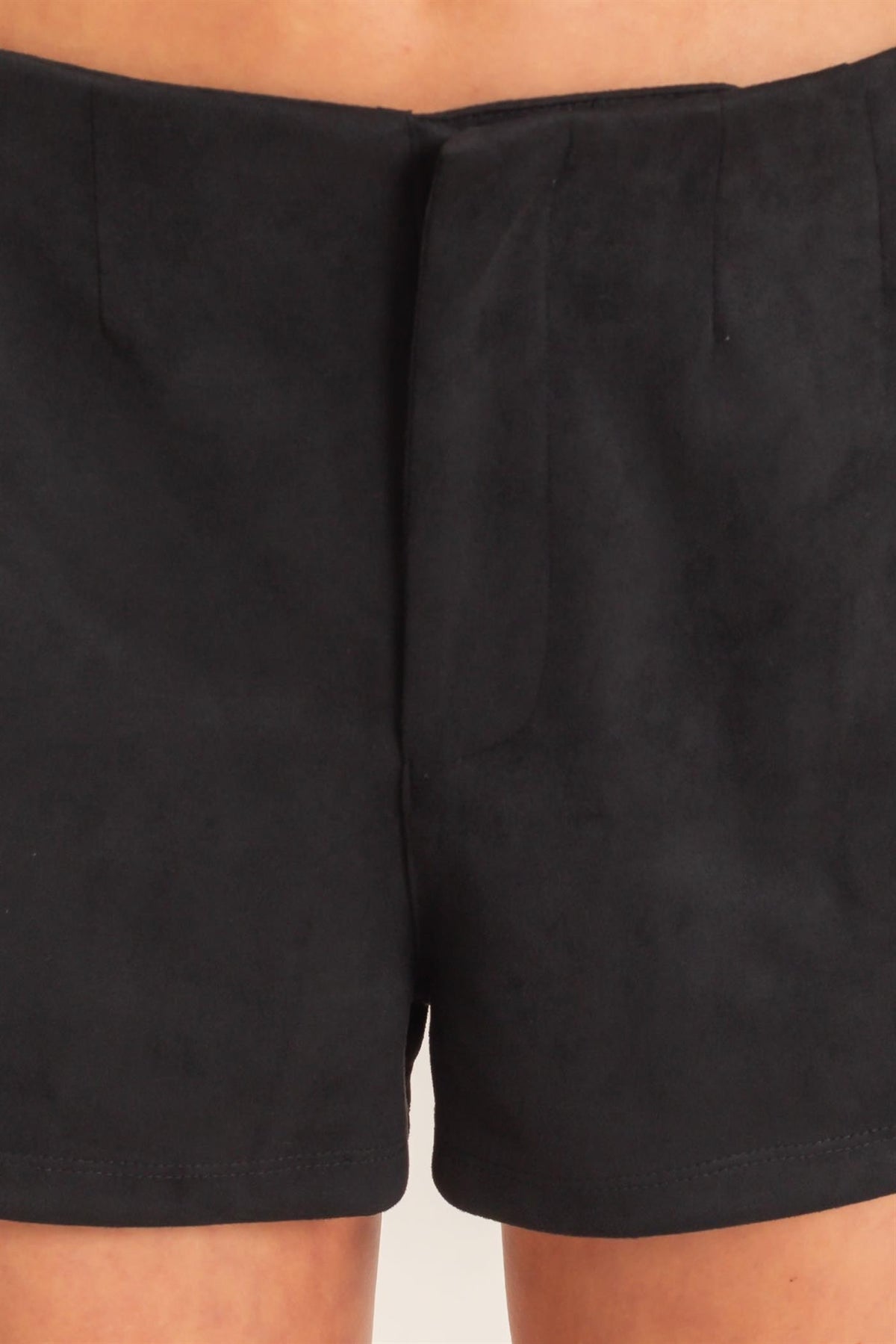 High Waist Suede Shorts