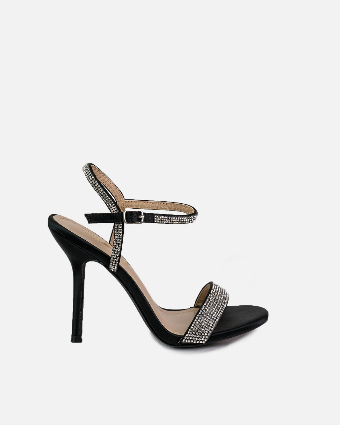 rhinestone straps stiletto heel shoe