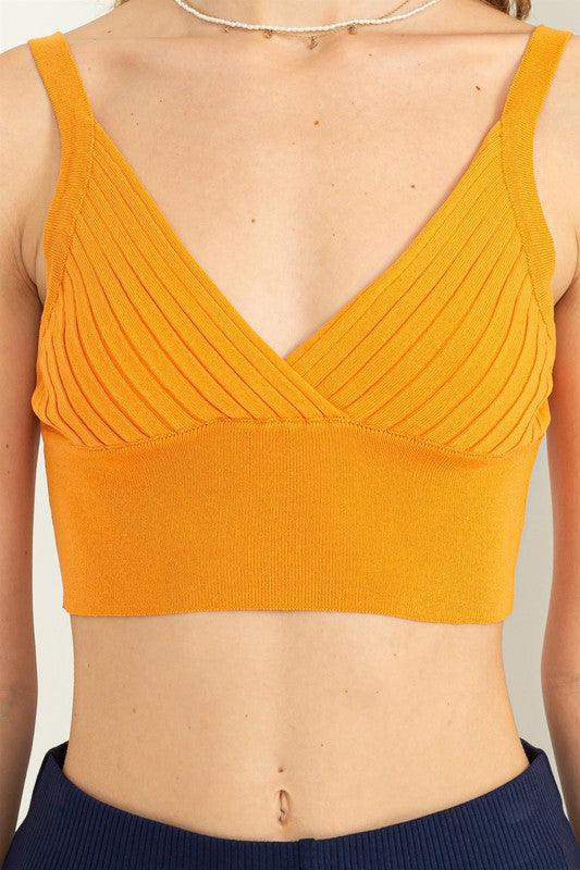 knit ribbed crop tank - RK Collections Boutique