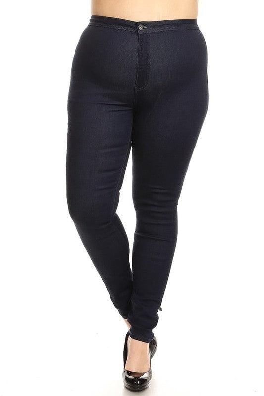 GP3100 PLUS high waist stretch skinny jeans - tarpiniangroup