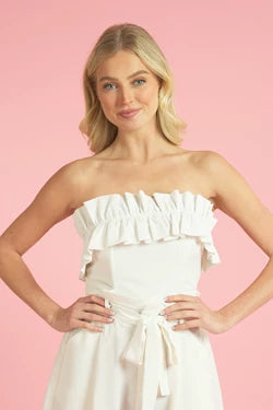 Ruffled Crop Top - RK Collections Boutique