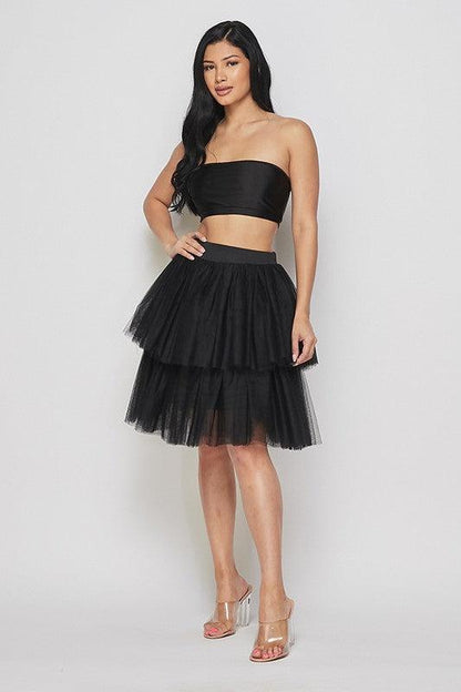 two tier tulle skirt - RK Collections Boutique