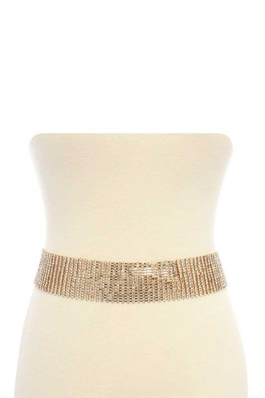 bling 15 line rhinestone belt - RK Collections Boutique