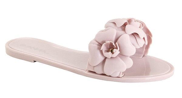 flower slide sandal