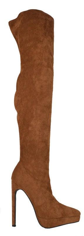 suede over the knee stiletto boot - RK Collections Boutique