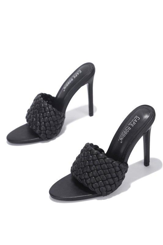 Braided high heel sandal - alomfejto