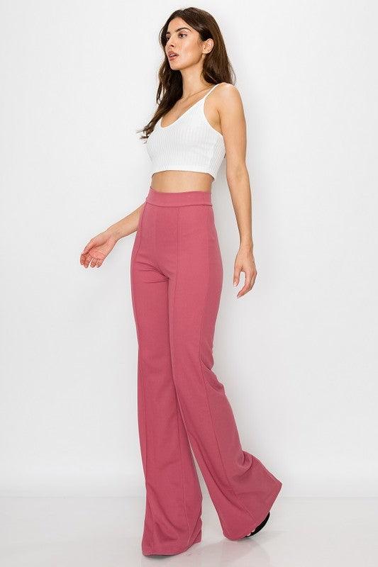 high waisted pink dress pants Dana High Waisted Dress Pant - More Colors!