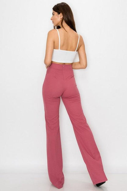 Gina High Waisted Dress Pants - RK Collections Boutique