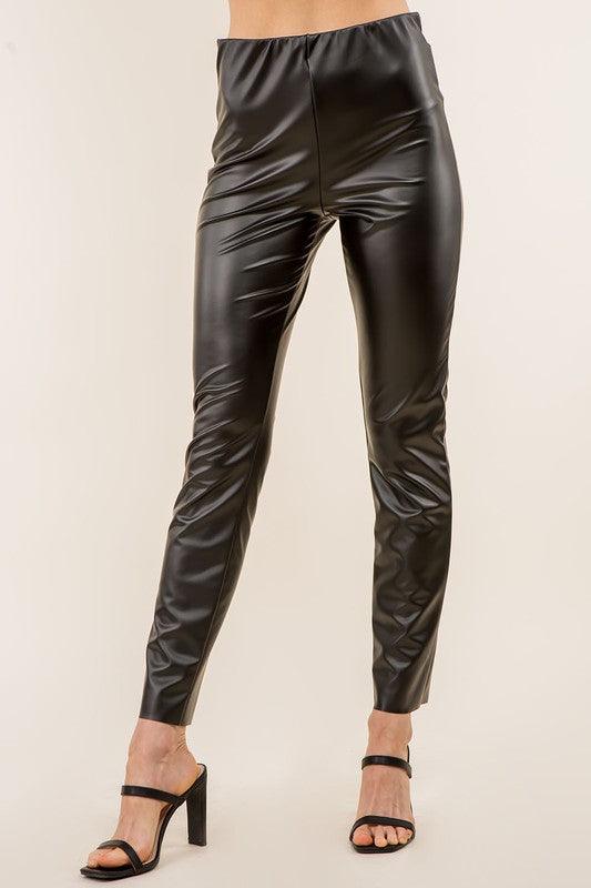 faux leather leggings - alomfejto