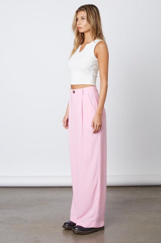 high waisted wide leg dress pants - RK Collections Boutique