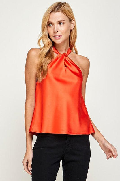 satin halter top - RK Collections Boutique