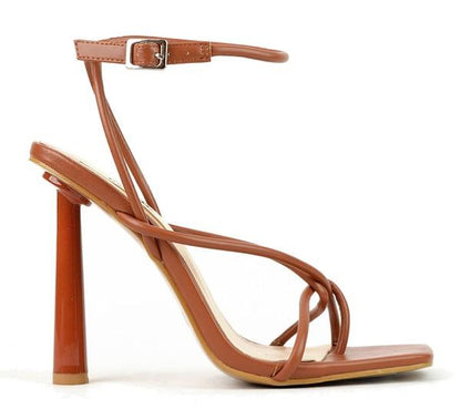 Ankle strap heeled sandal - RK Collections Boutique
