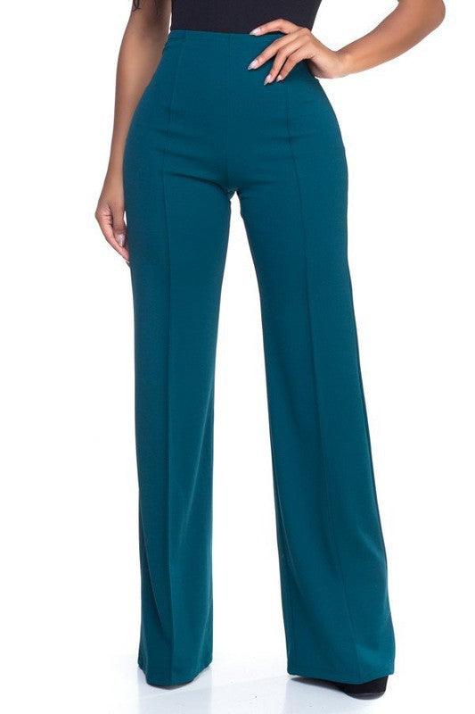 High waist flare leg pants - RK Collections Boutique