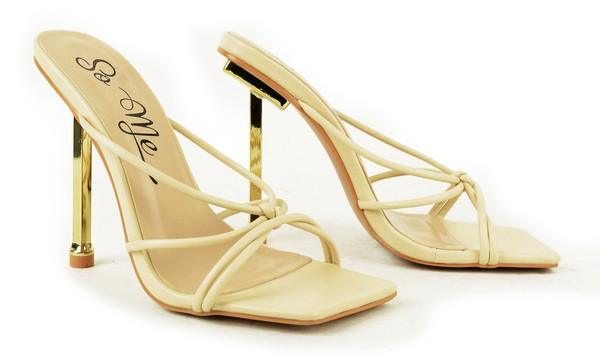 Criss cross strapped high heel sandal - RK Collections Boutique