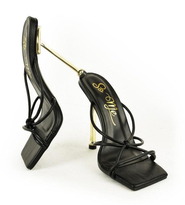 Criss cross strapped high heel sandal - RK Collections Boutique