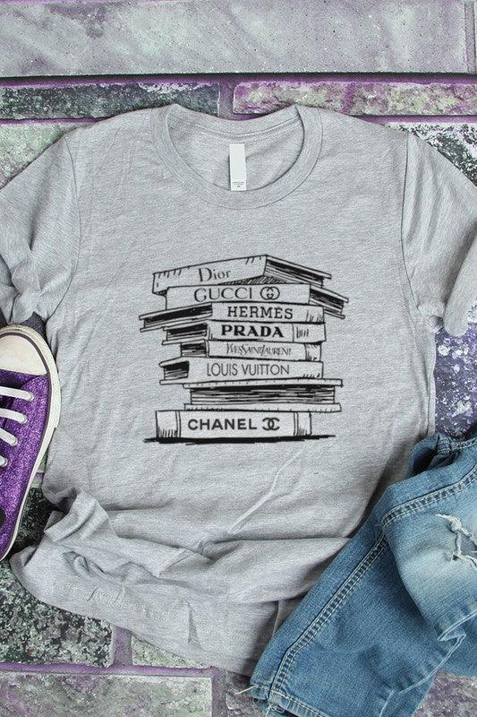 brand books graphic tee - RK Collections Boutique