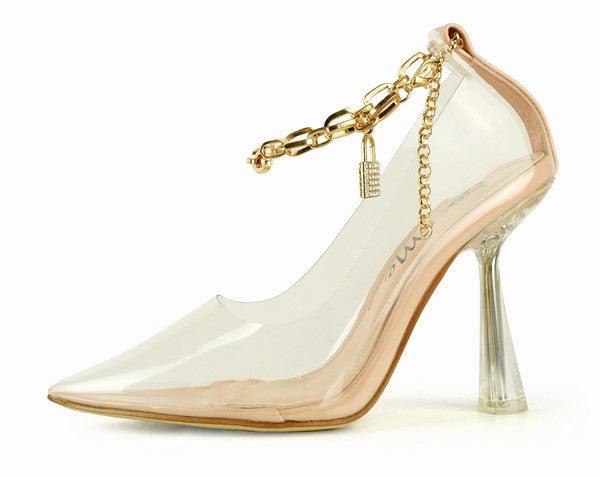 pointy toe stiletto clear dress shoe - RK Collections Boutique