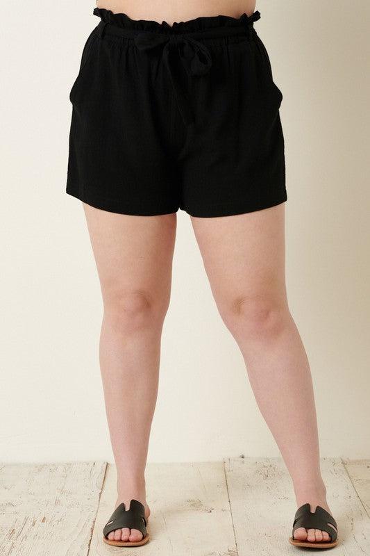 PLUS linen shorts - alomfejto