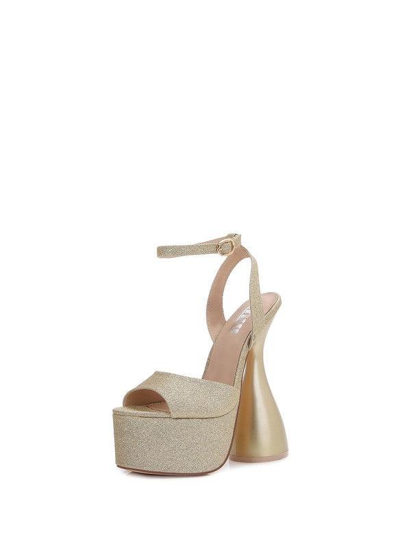 glitter platform chunky high heel shoe - RK Collections Boutique