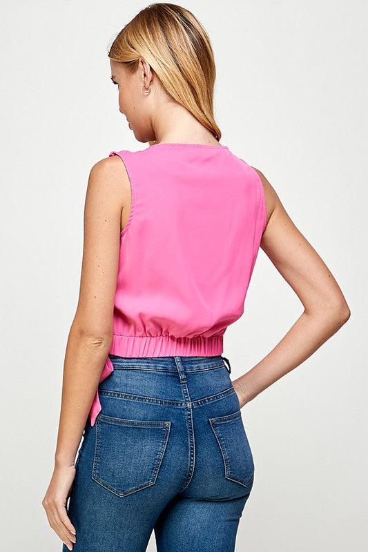 Sleeveless Knot Top - RK Collections Boutique