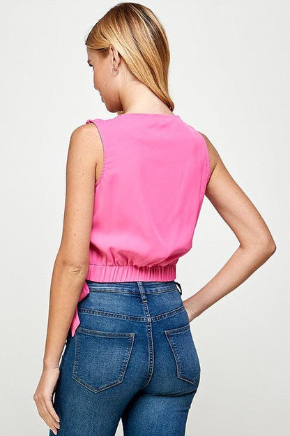 Sleeveless Knot Top - RK Collections Boutique