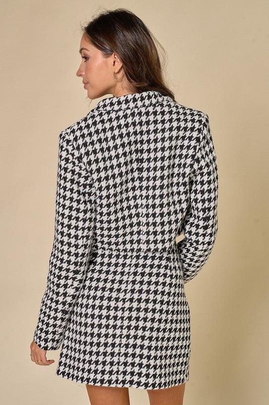 houndstooth mini skirt - RK Collections Boutique