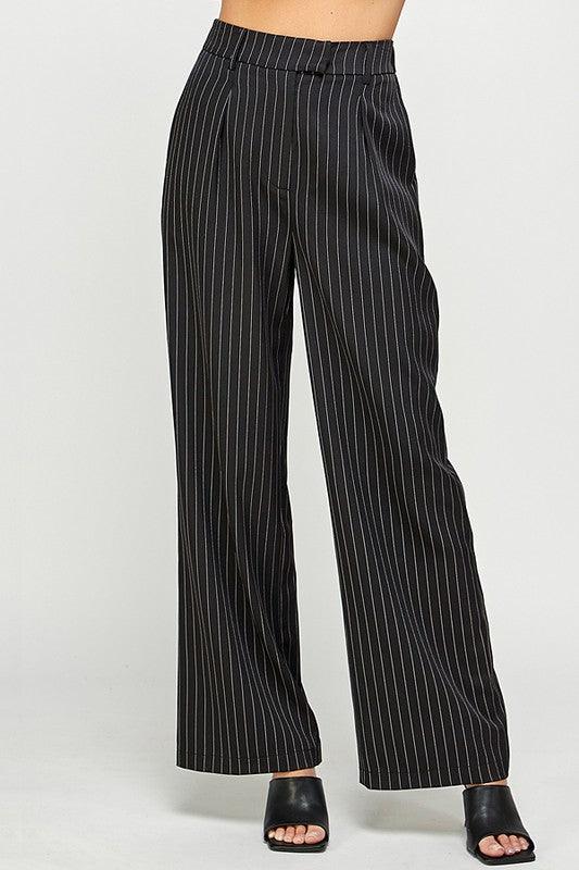 pinstripe trousers