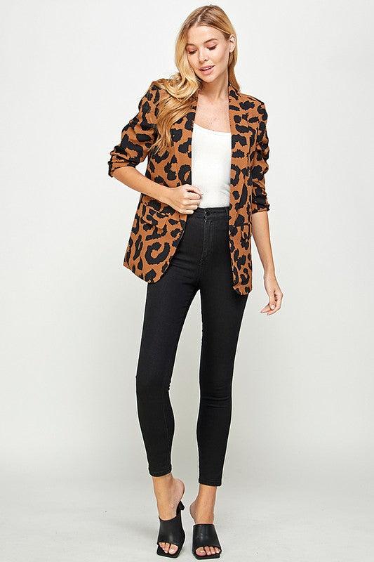 Leopard Blazer