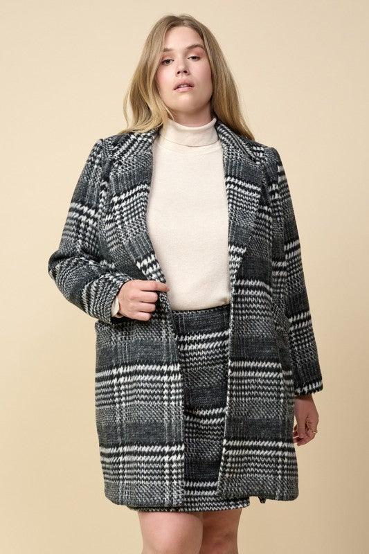 PLUS plaid wool skirt - RK Collections Boutique