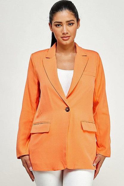 One Button Blazer - RK Collections Boutique