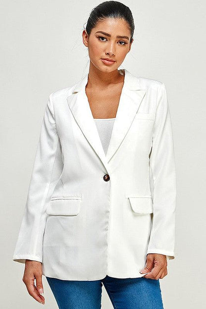 One Button Blazer - RK Collections Boutique