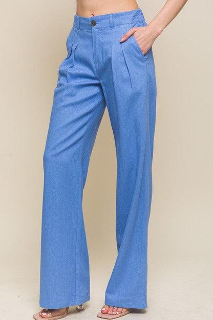 linen wide leg pants - RK Collections Boutique