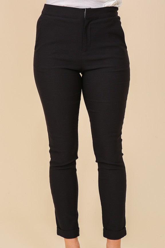 high waisted stretchy skinny pants - RK Collections Boutique