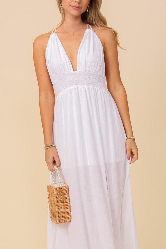 open back sleeveless maxi dress - RK Collections Boutique